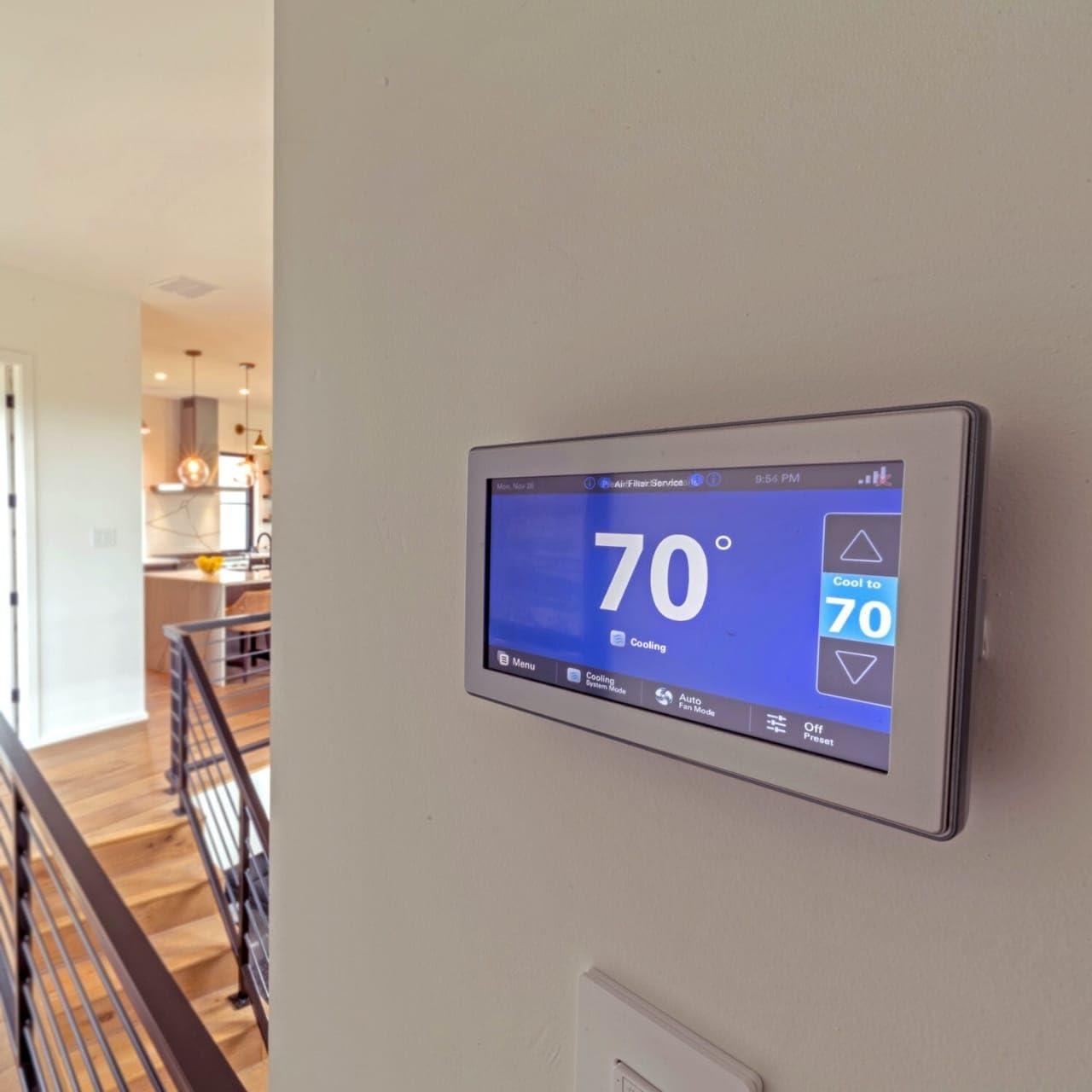 Trane XL1050 ComfortLink Smart Thermostat – Model TZON1050AC52ZC with Built-in Wi-Fi and Zoning Control, 7" Touchscreen Display - Image 2