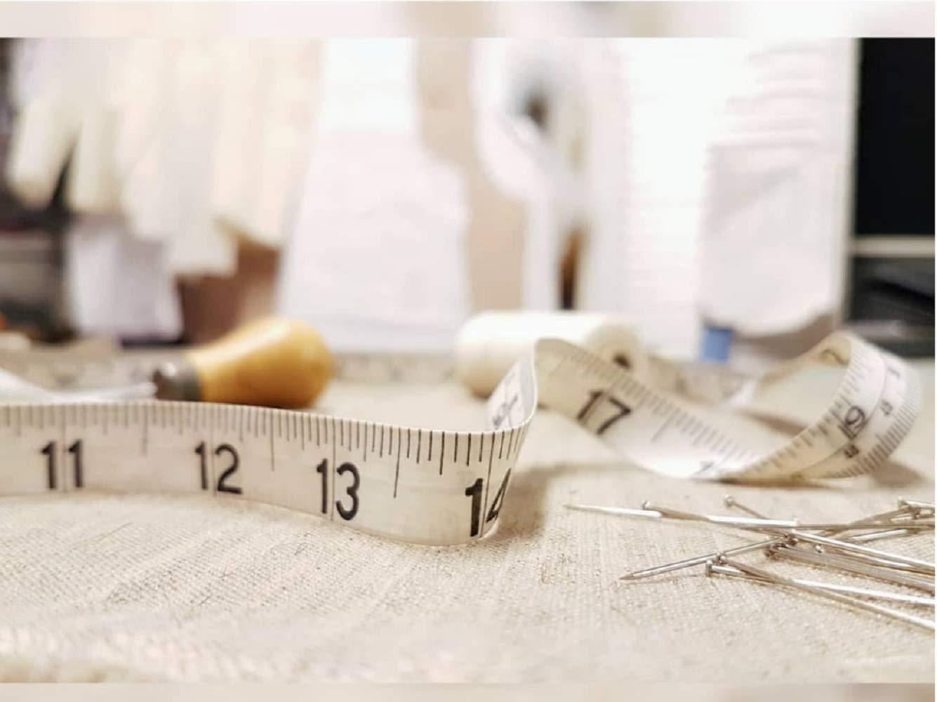 GDMINLO Soft Tape Measure Double Scale Body Sewing Flexible Tailor Craft Vinyl Ruler for Weight Loss Medical Body Measurement, Has Centimetre Scale on Reverse Side 60-inch（White） - Image 5