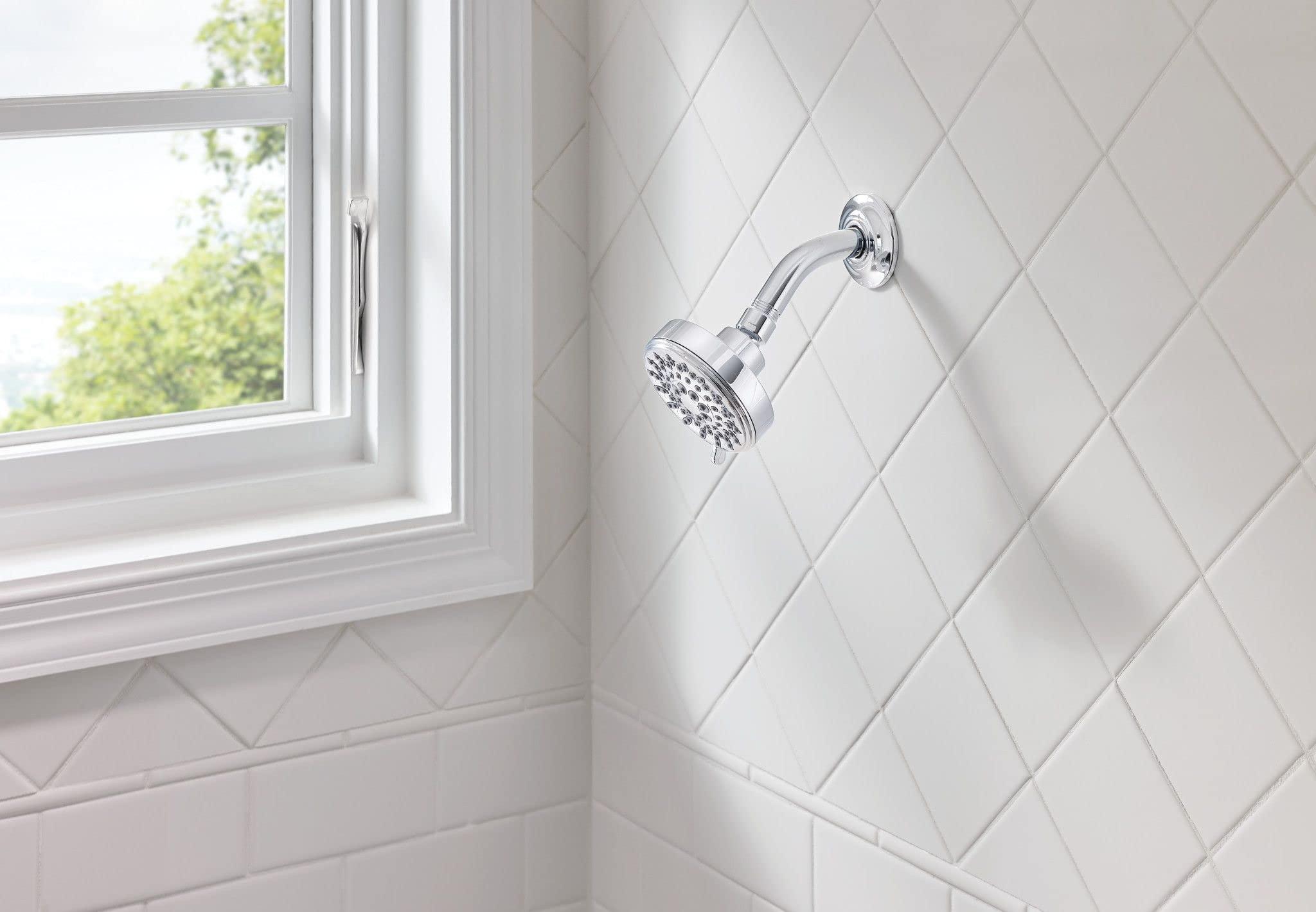 Moen Ignite Chrome Five-function Shower Head With 2.5 GPM High-Pressure Spray, 20090 - Image 2
