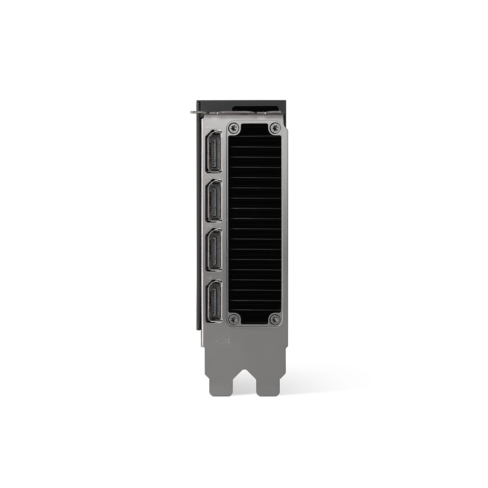 PNY NVIDIA RTX 4500 Ada Generation 24GB GDDR6 PCI Express 4.0 Dual Slot 4X DisplayPort, 8K Support, Ultra Quiet Active Fan - Image 4