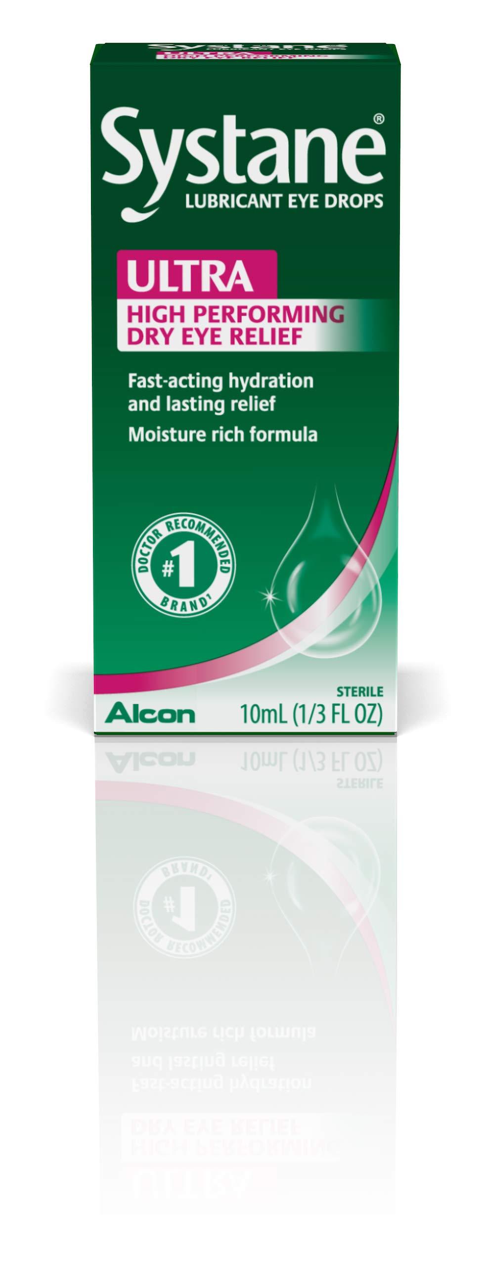 Systane Ultra Lubricant Eye Drops, Artificial Tears for Dry Eye, Single Pack, 10 ml - Image 2