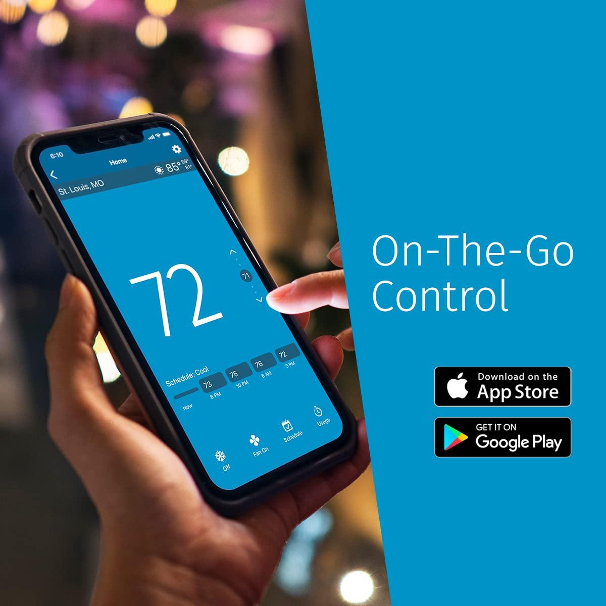 Sensi Smart Thermostat, 100 Years Of Expertise, Wi-Fi, Data Privacy, Programmable, Easy DIY Install, Works With Alexa, Energy Star Certified, Mobile App, ST55 - Image 7