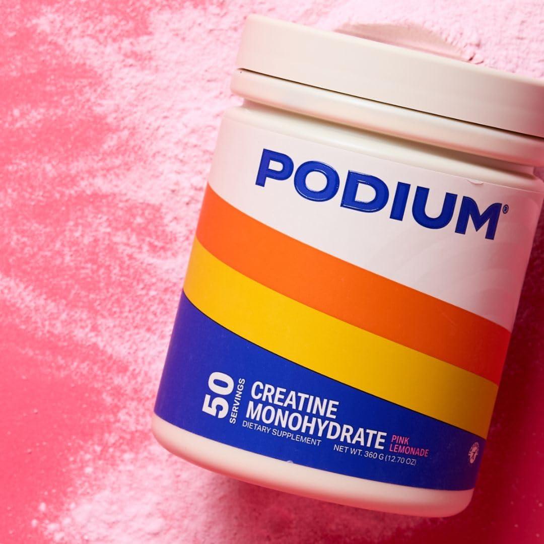 Podium Nutrition, Solos | Creatine Monohydrate, 50 Servings, Pink Lemonade, Boost Athletic Performance - Image 2