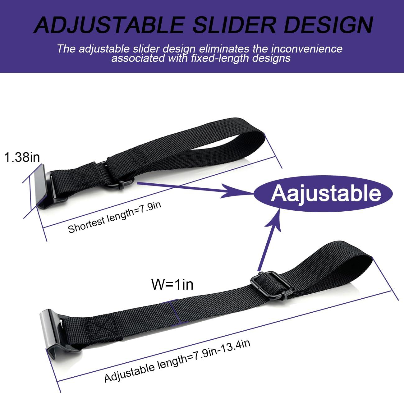 Car Rooftop Cargo Tie Down Hook Straps,Adjustable Roof Cargo Carrier Straps for Car Roof Bag,No Roof Rack Required,6Pcs - Image 4