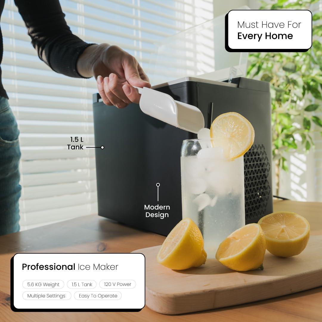 Ice Machine - Portable Ice Machine, Portable Ice Makers - Versatile and Easy to Use Ice Maker for Home - Ice Maker by Relek - Image 2
