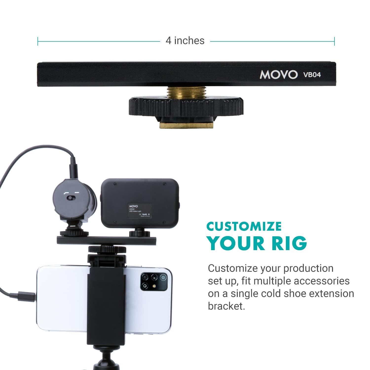 Movo uVlogger- Android/USB-C Compatible Vlogging Kit Smartphone Video Kit Accessories: Tripod, Mount, LED Light and Cellphone Shotgun Microphone for Video Recording for YouTube, Vlog - Image 7