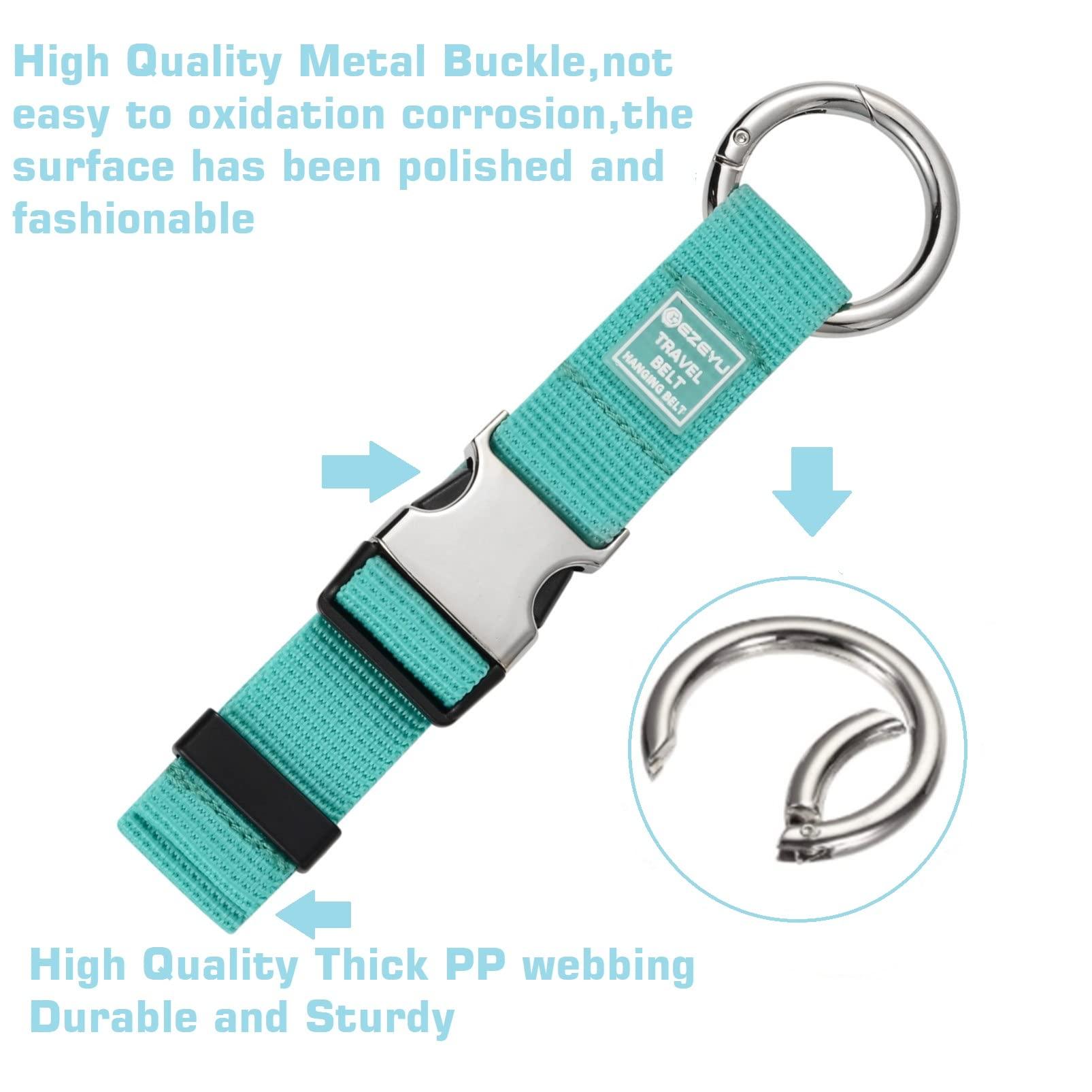 2PCS Heavy Duty Add a Bag Luggage Strap Jacket Gripper,Carry-on Baggage Suitcase Straps Belts Travel Accessories-Cyan - Image 4