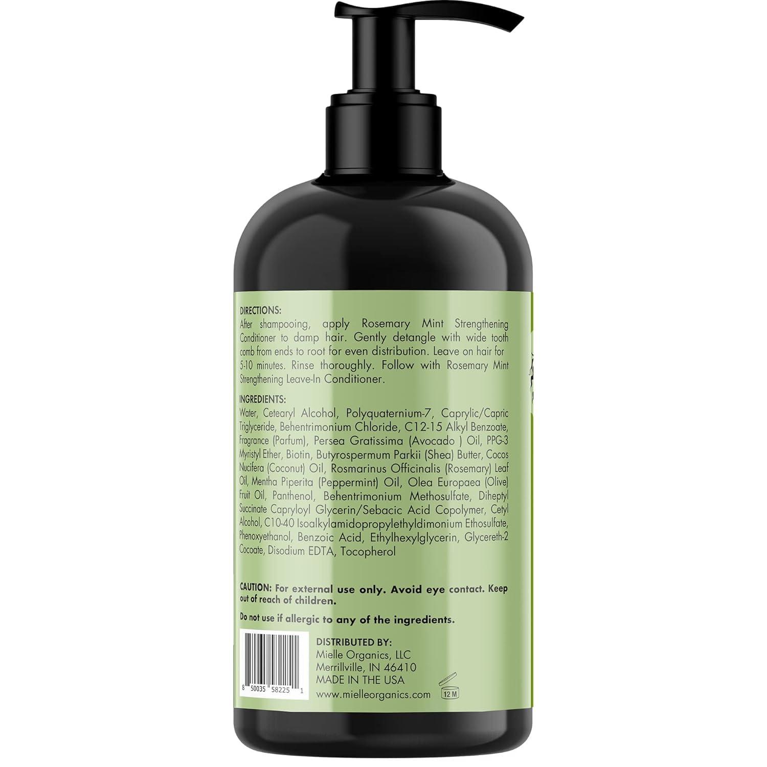 Mielle Organics Rosemary Mint Strengthening Conditioner with Biotin (12 Oz) - Image 6