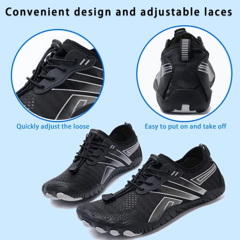 Water Shoes Mens Women Barefoot Shoes Quick Dry Aqua Outdoor Sports for Swim Pool Beach Surf Walk Water Yoga River Lake Hiking Kayaking - Image 7