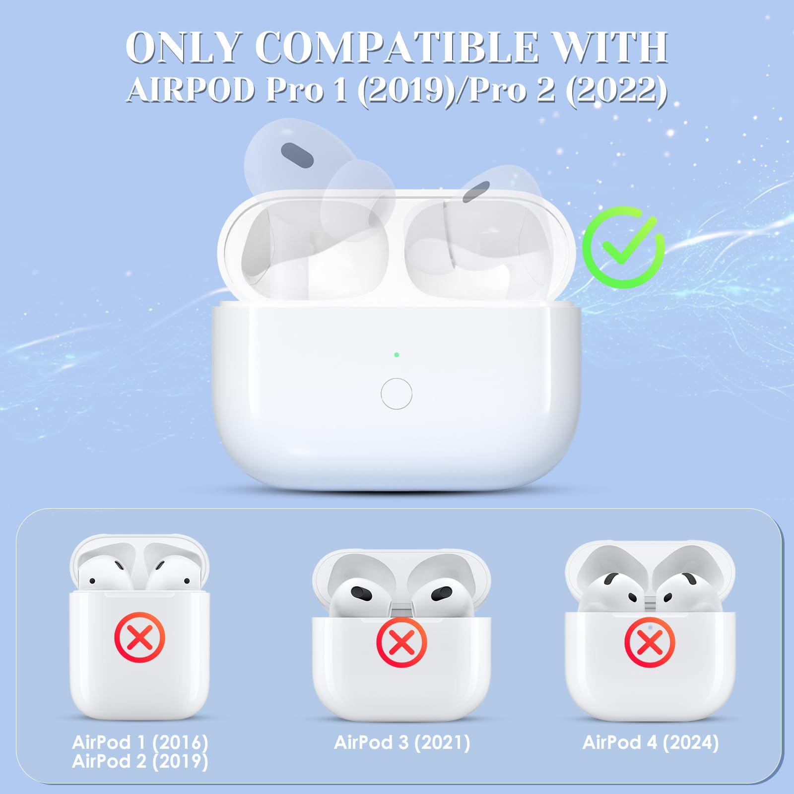 JKV Wireless Charging Replacement for AirPod Pro 1 2 Charging Case with Type-C Port, Only Compatible with Air Pods Pro 1st 2nd Charger Case with Blue Tooth Pairing Sync Button, no Airpod - Image 6