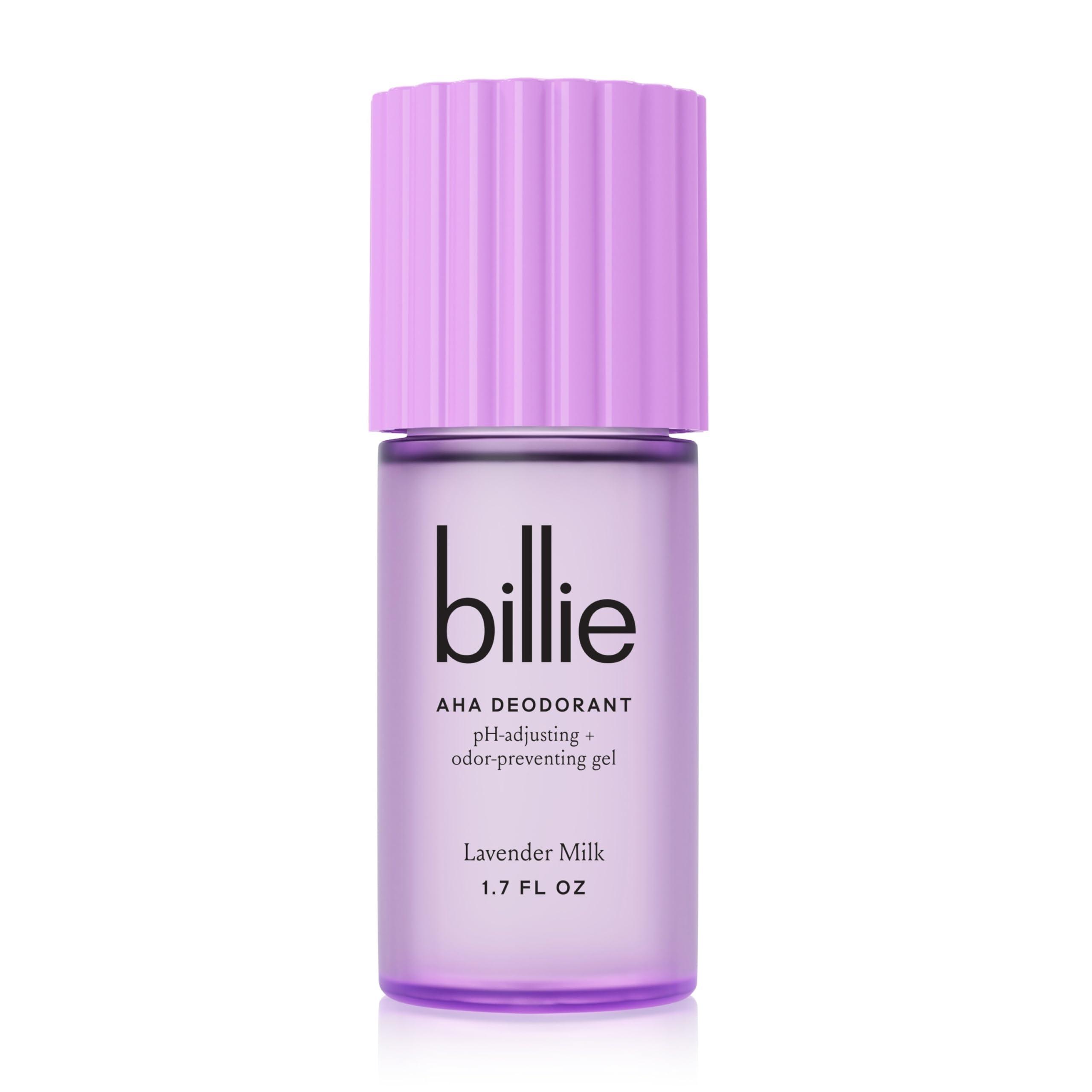 Billie AHA Deodorant 24-hour Odor-Preventing Gel, Aluminum-Free, Lavender Milk, 1.7oz