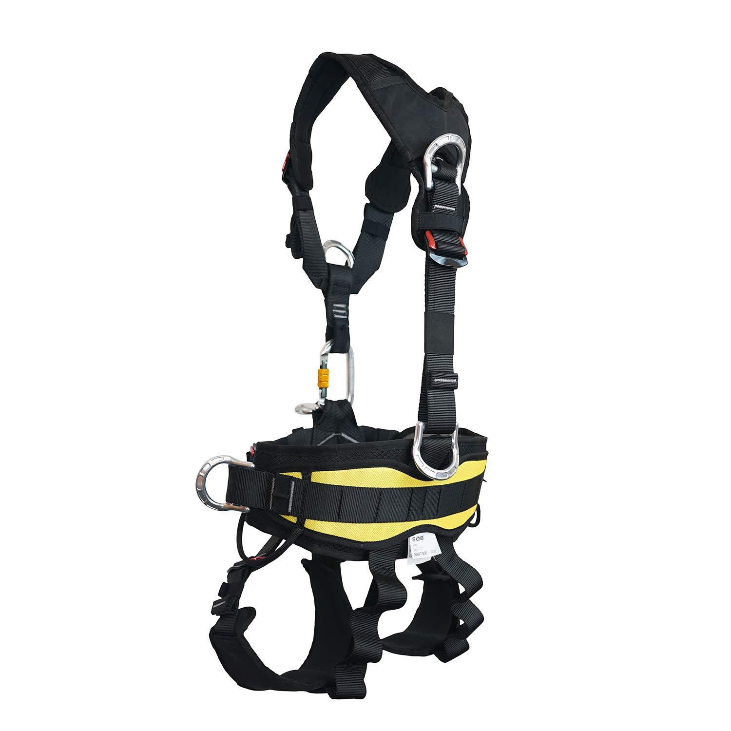 SOB Full Body Climbing Harness Can Be Inverted Thicken Widen Protect Waist Safety Harness Tree Work Rock Climbing Mountaineering Rescuing Work at Height - Image 5