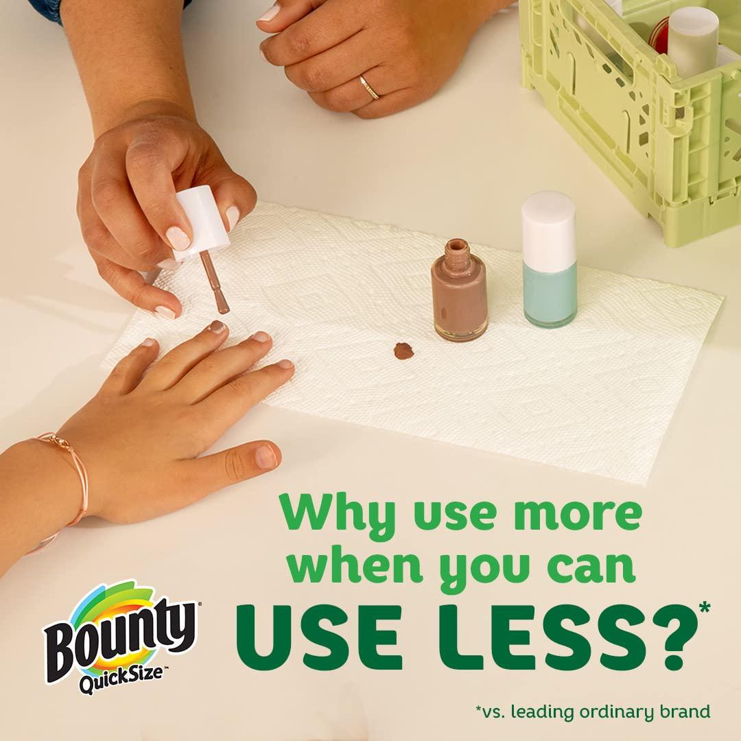 Bounty Quick-Size Paper Towels, White, 12 Family Triple Rolls = 36 Regular Rolls - Image 7