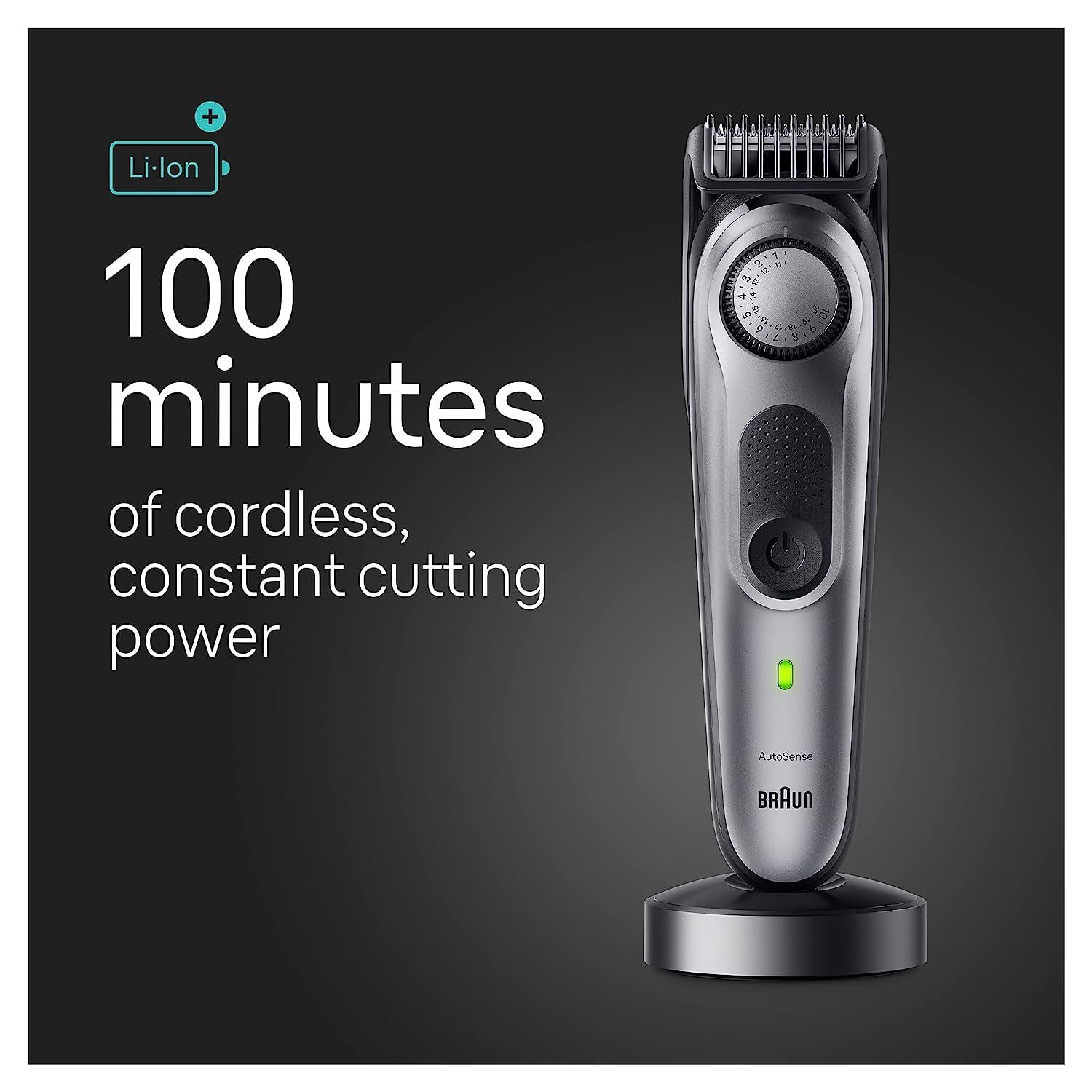 Braun All-in-One Men's Shaving Kit Series 7 7440, 12-in-1 Beard, Face, Nose, Ear Trimmer, Hair Clippers, Body Groomer and Manscaping - Image 4