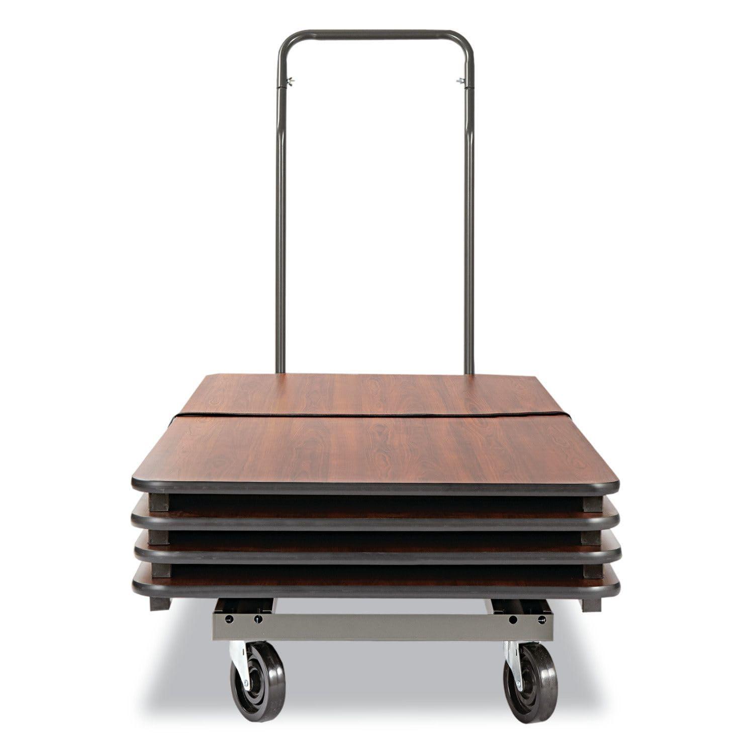 Alera Chair and Table Cart, 20-3/4w x 50-5/8d to 75-3/8d, Black - Image 11
