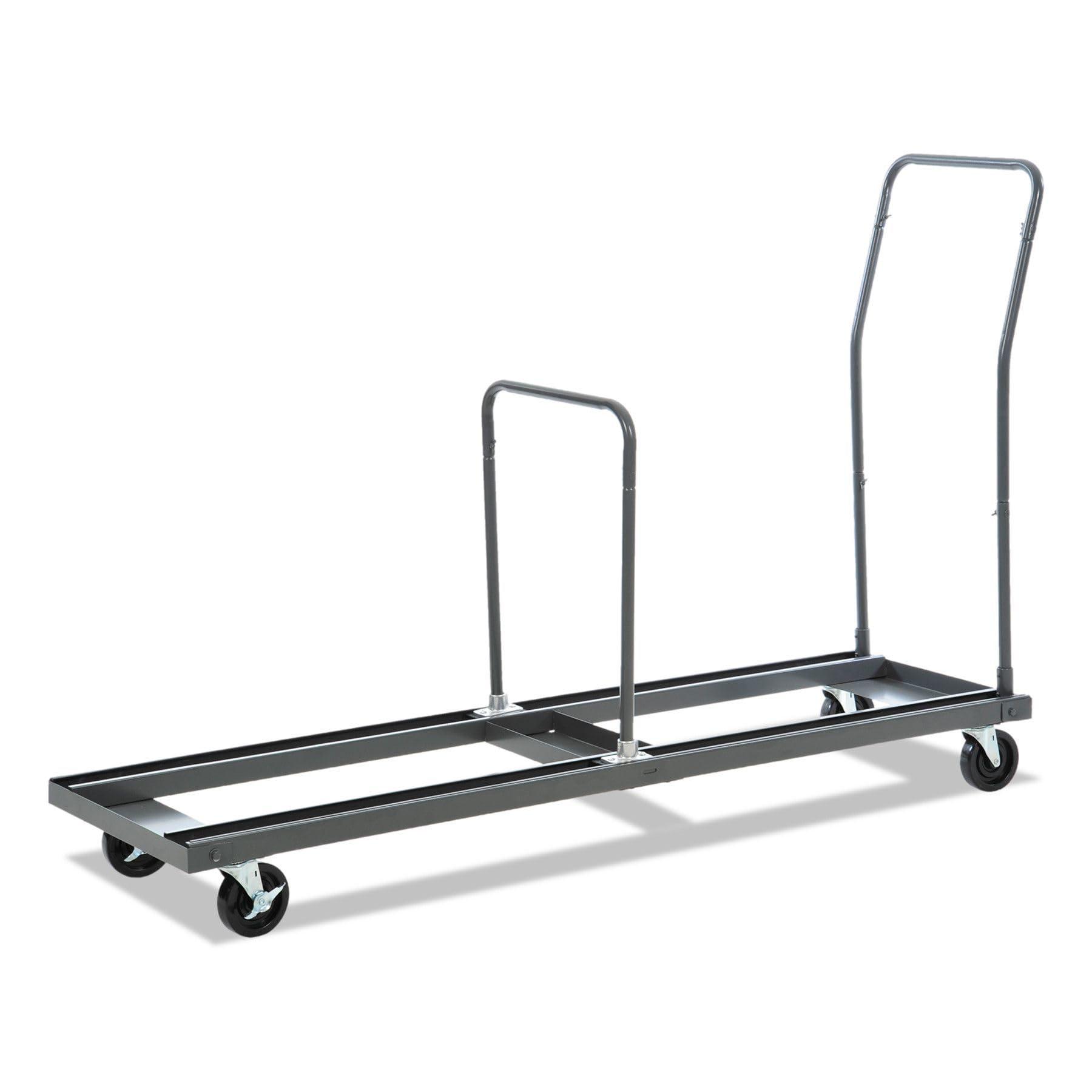 Alera Chair and Table Cart, 20-3/4w x 50-5/8d to 75-3/8d, Black - Image 6