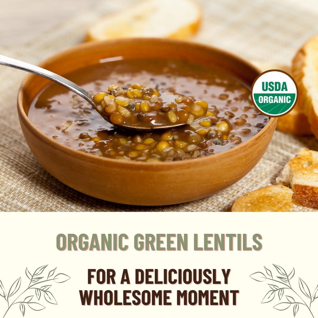 Mountain High Organics Certifed Organic Green Lentils 1/25LB Bag - Image 4