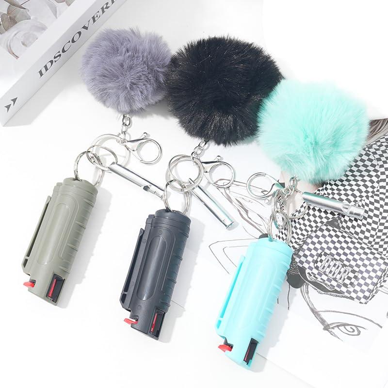 Police Strength OC Defense Pepper Spray Gel Safety Keychain for Easy Carry and Fast Access Finger Grip for More Accurate Strength Pepper Spray - Image 2