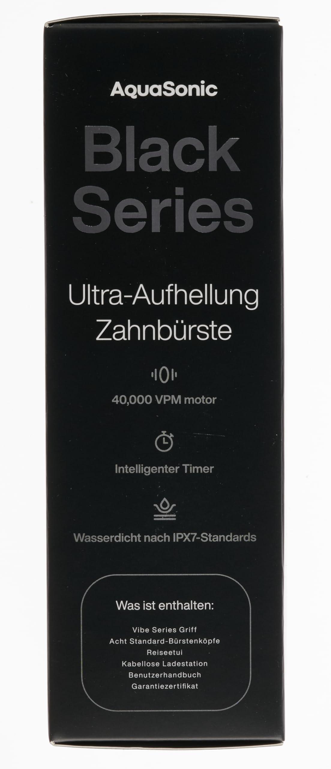 Aquasonic Black Series Ultra Whitening Toothbrush – ADA Accepted Electric Toothbrush- 8 Brush Heads & Travel Case – 40,000 VPM Electric Motor & Wireless Charging - 4 Modes w Smart Timer - Image 11