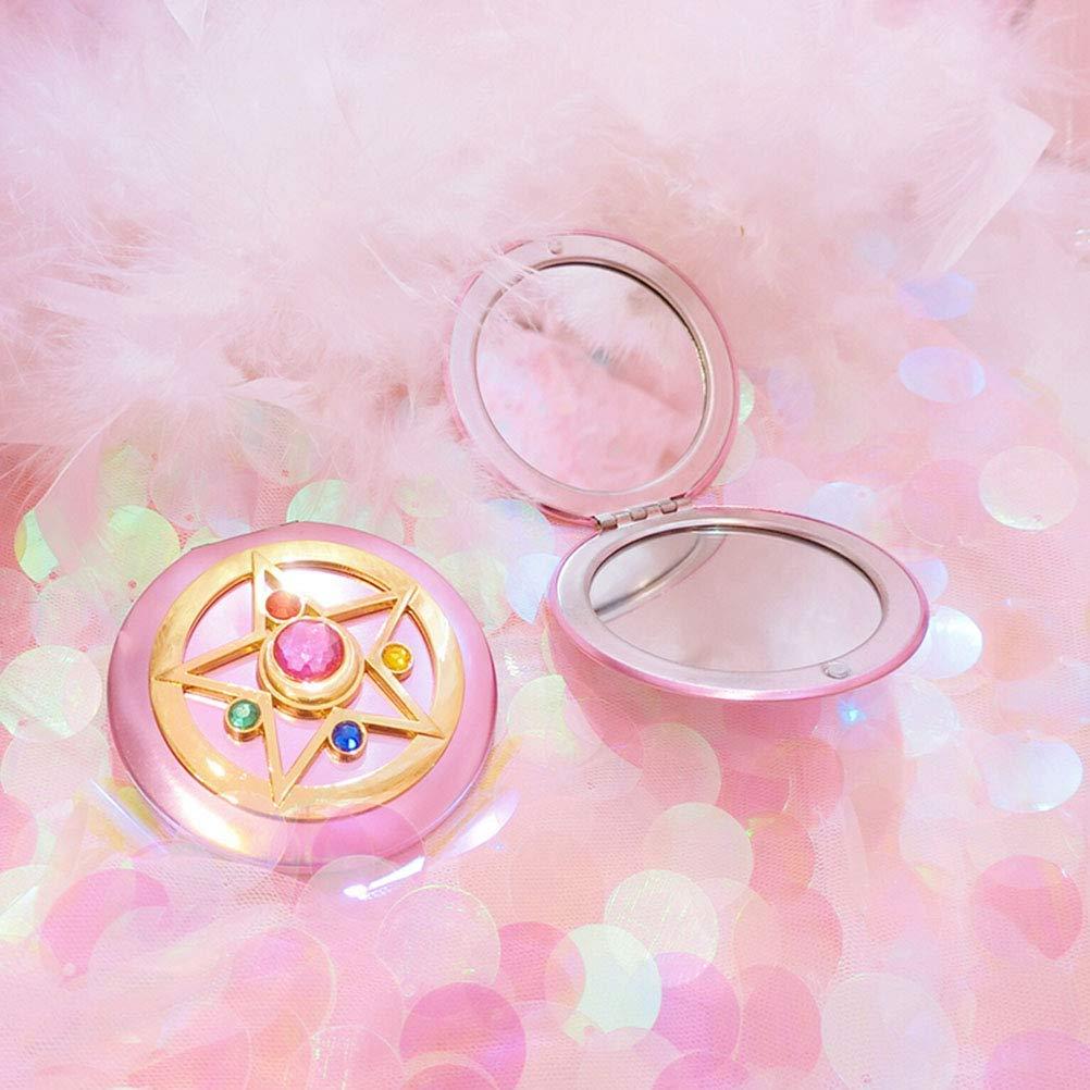 Makeup Compact Mirrors, Personal Portable Travel Handheld Foldable Double Sided Mirror - Image 5