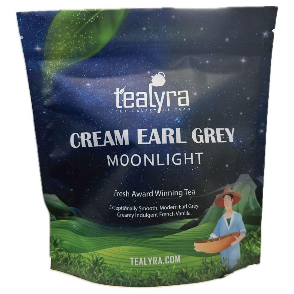Tealyra - Cream Earl Grey Moonlight - Luxurious Loose Leaf Black Tea - Citrusy Bergamot with French Vanilla - All Natural, Medium Caffeine, 200g (7-ounce) - Image 2