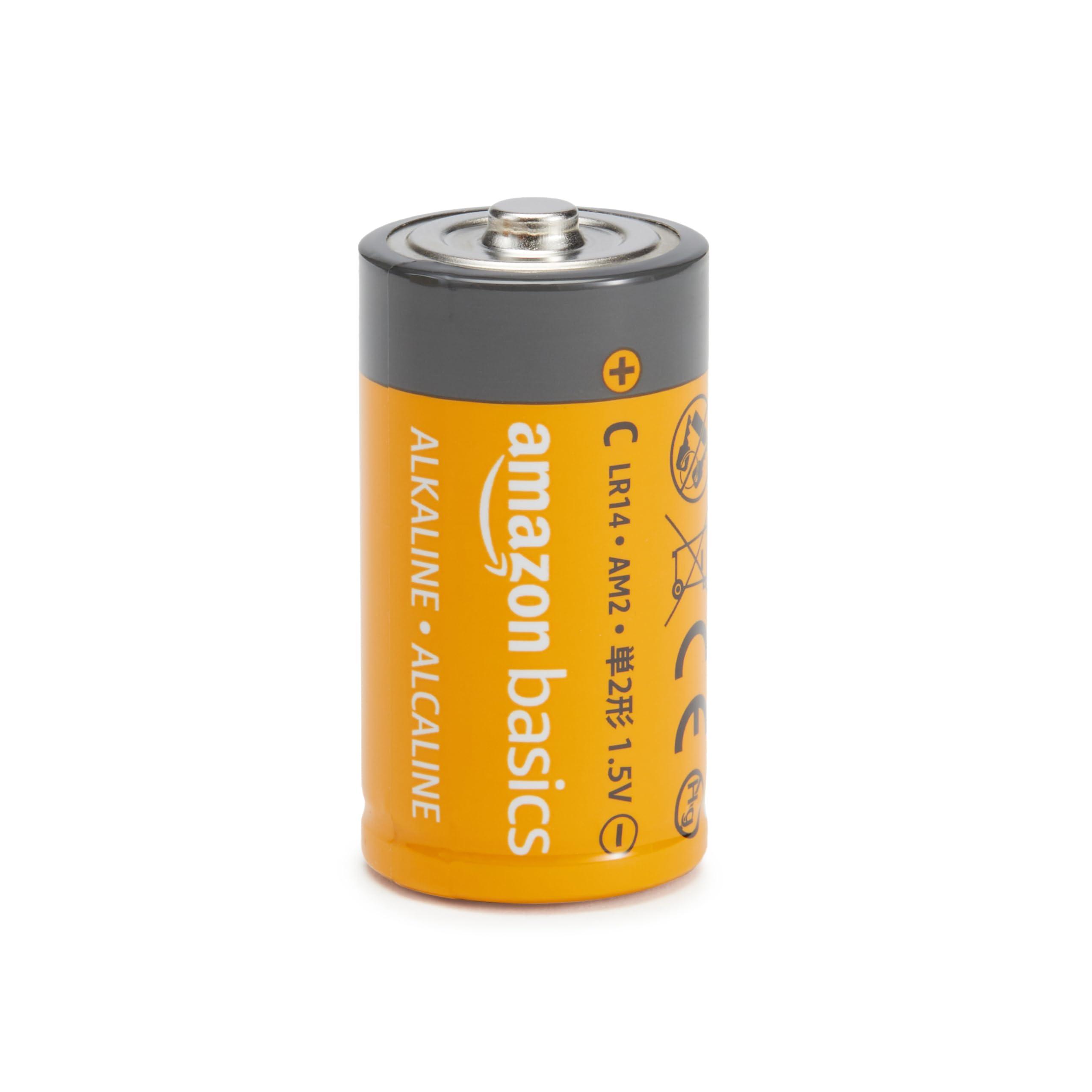 Amazon Basics 24-Pack C Cell Alkaline All-Purpose Batteries, 1.5 Volt, 5-Year Shelf Life - Image 2