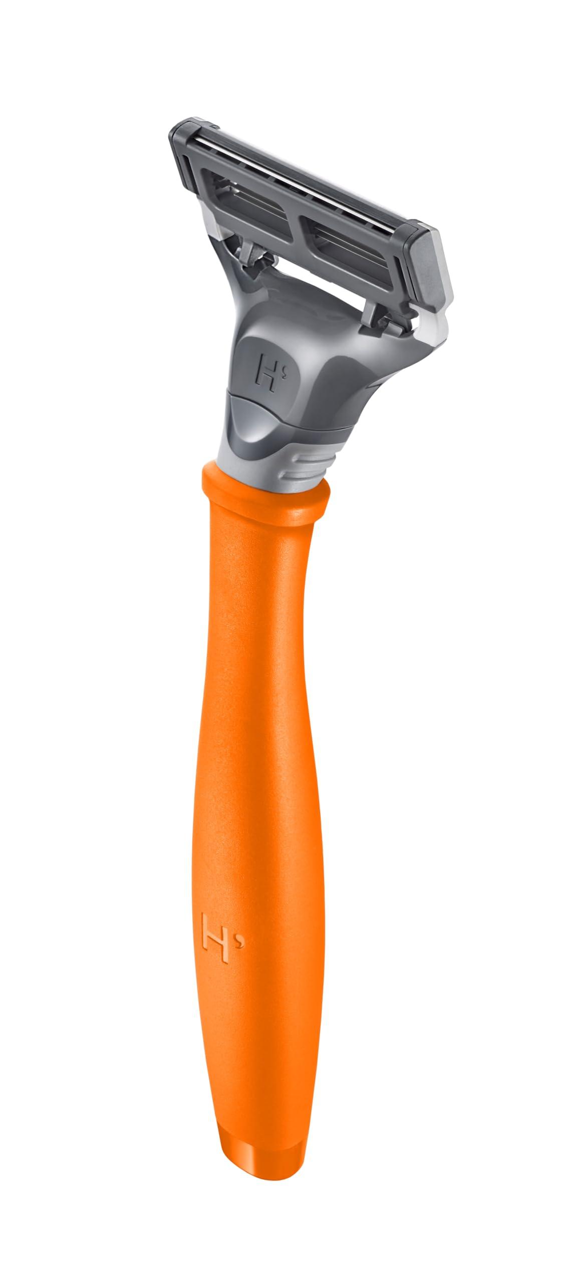 Harry's Shaving Kit for Men - Razor Handle, 15 Razor Blade Refills, and Travel Blade Cover - Orange - Image 2