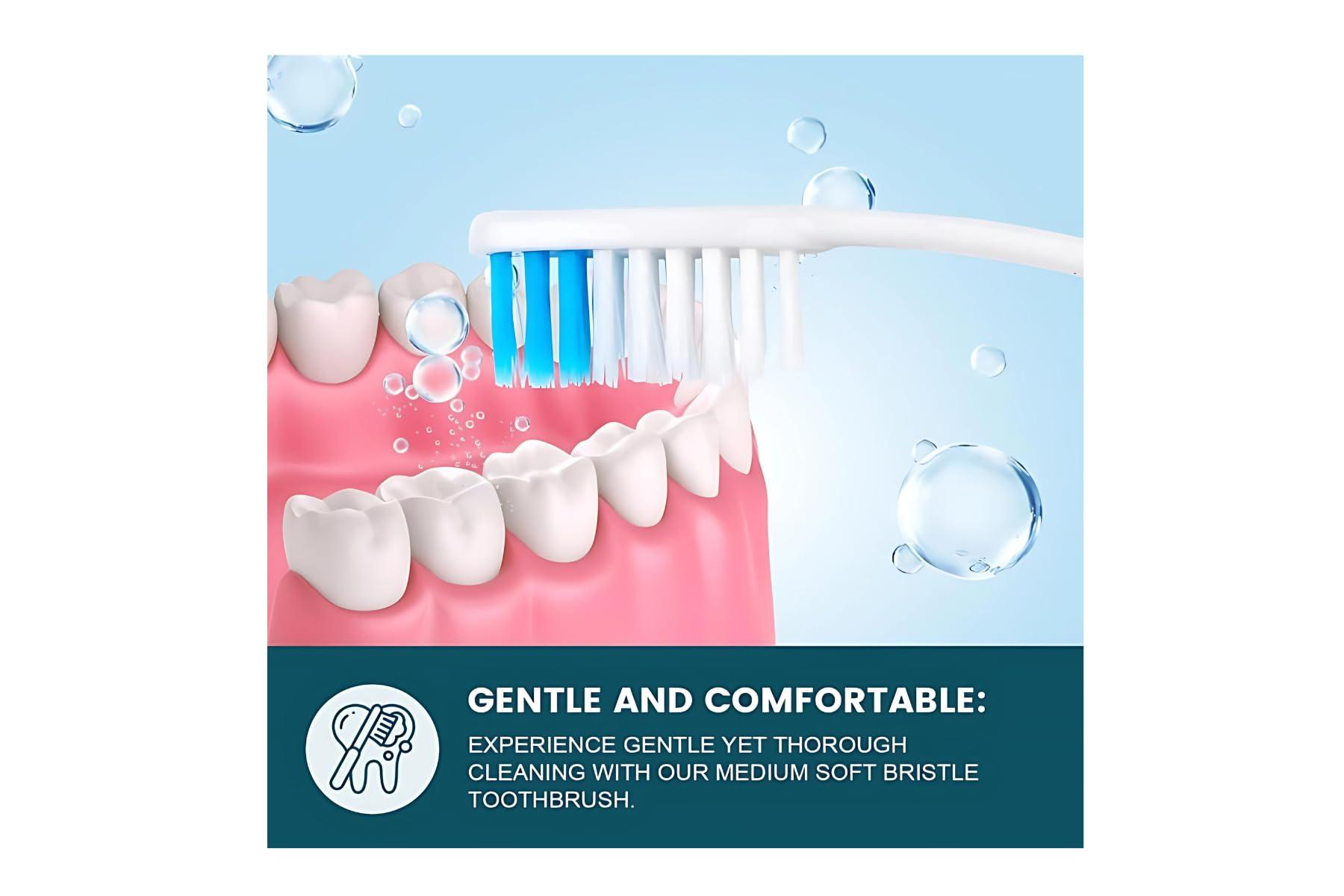 4-Pack Cavity Protection Fresh Toothpaste with Fluoride, Regular Flavor, 8oz, (Total 32 oz) Plus 1-Pack ODWIRA Toothbrush for Colgate Toothpaste - Image 7