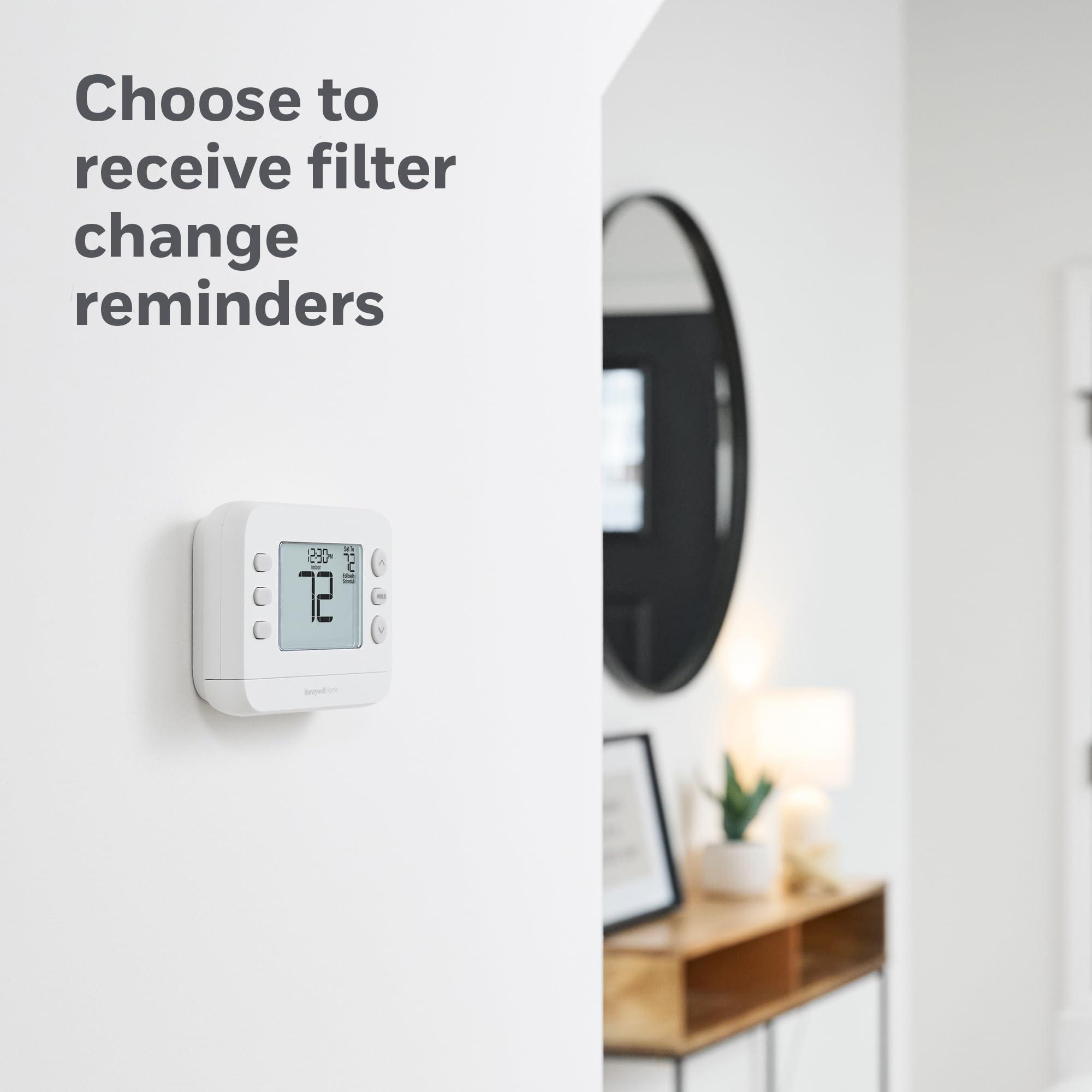 New! Honeywell Home Programmable Thermostat, Single-Stage, 1 Heat/1 Cool Compatibility, Flexible Schedule, X2P, White, RTH21B - Image 8