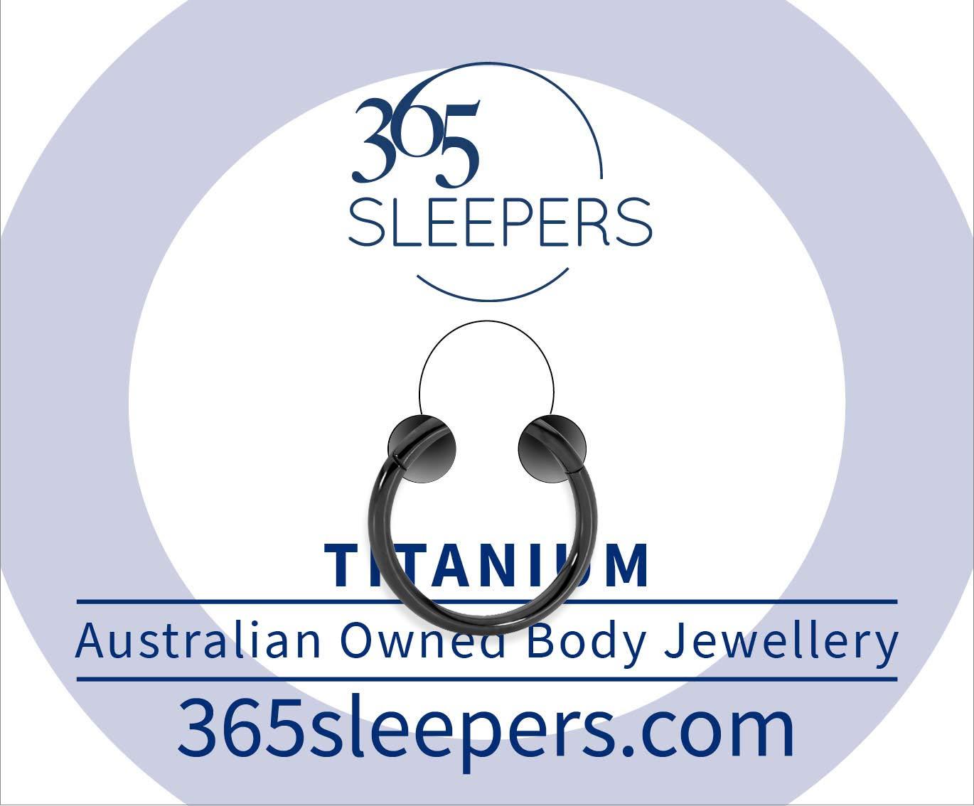365 Sleepers Titanium Implant Grade Nose Rings 20G 18G 16G 14G 12G 10G 8G 6G Septum Jewelry Hinged Segment Ring Body Piercing Hoop Lip Rings Helix Cartilage Rook Earrings Nickel Free Hypoallergenic - Image 3
