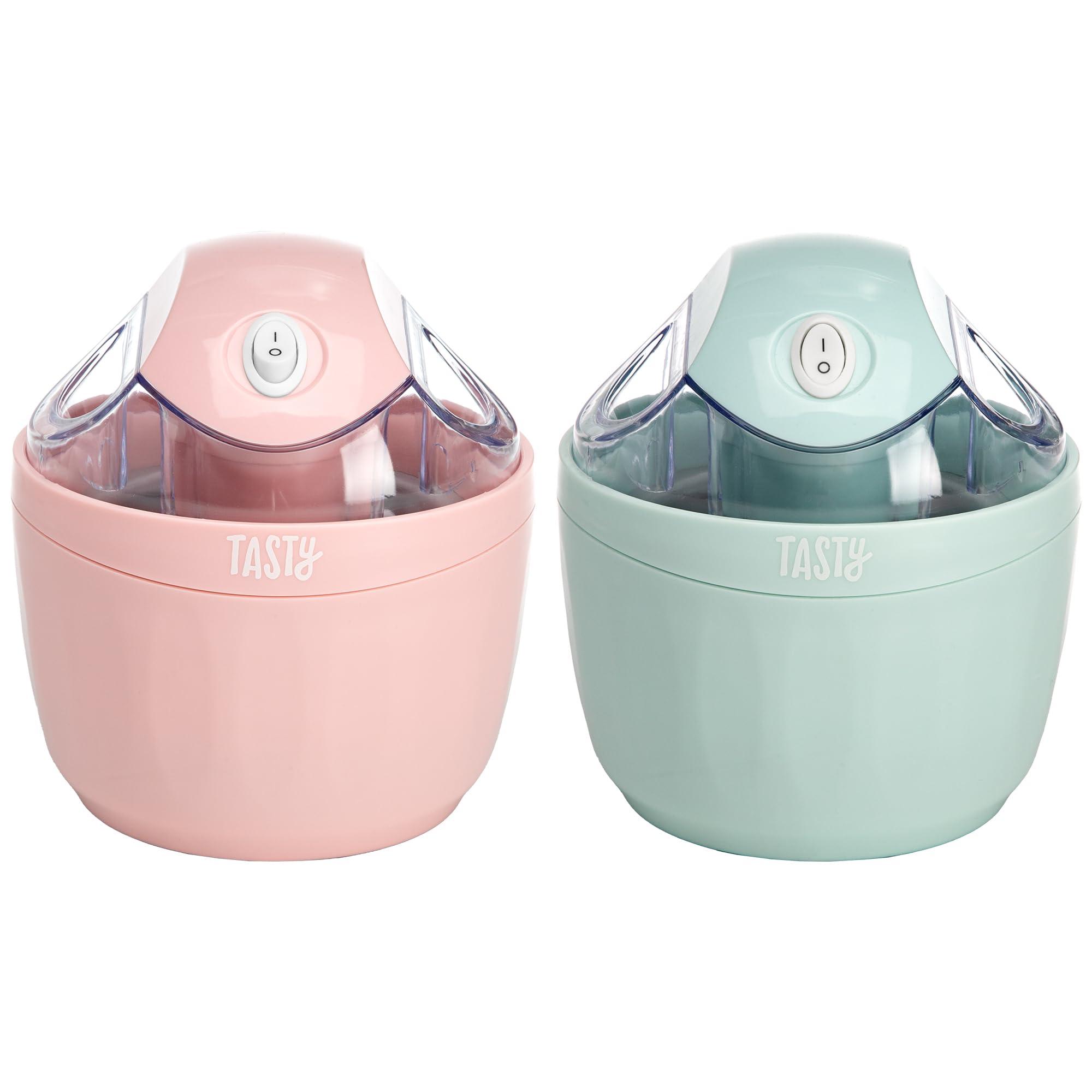 Tasty Mini Ice Cream Maker, Make Ice Cream, Sorbet, Frozen Yogurt, Gelato, Desserts, Quick Results, Single-Serve, Aqua - Image 7