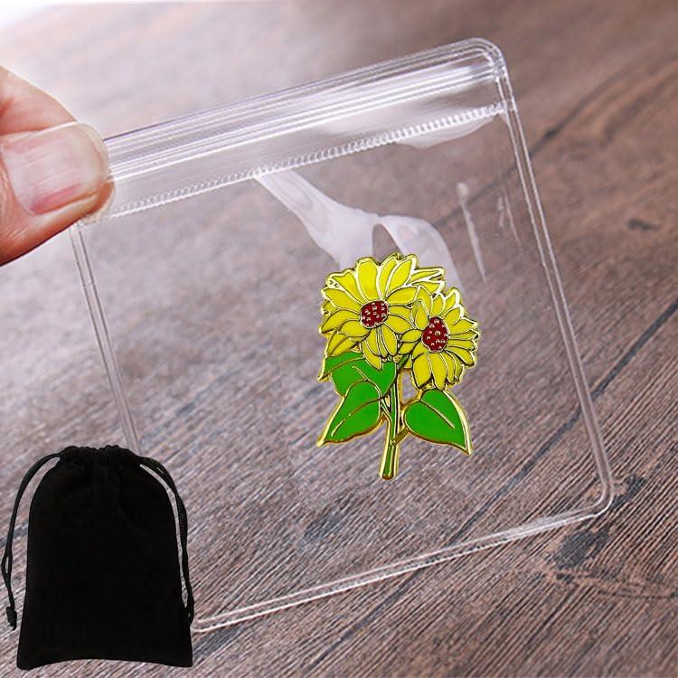 Ficsowy Cute Floral Kawaii Pins Alloy Enamel Lapel Pin for Clothing Jackets Backpacks Clothes Caps Bags Hats Decorations - Image 5