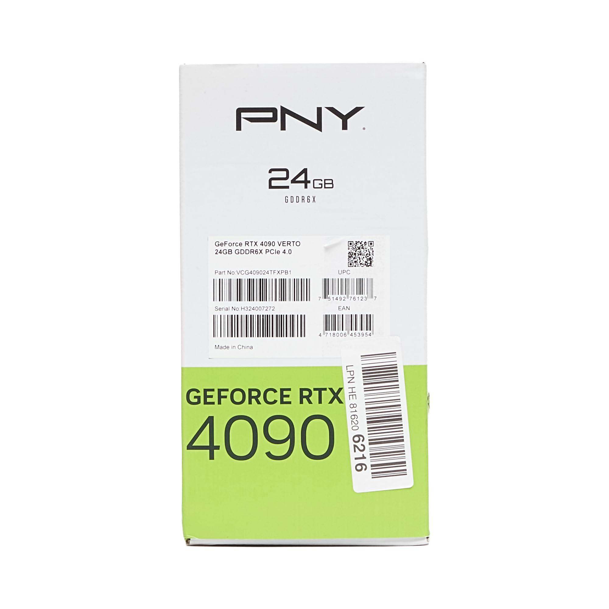 PNY GeForce RTX™ 4090 24GB Verto™ Triple Fan Graphics Card DLSS 3 (384-bit PCIe 4.0, GDDR6X, Supports 4k, Anti-Sag Bracket, HDMI/DisplayPort) - Image 12