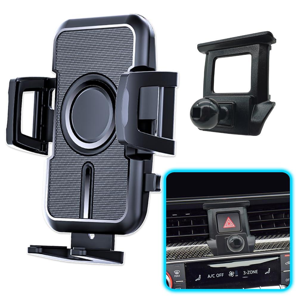 JOCUNDLY WAAPAK Car Phone Holder Mount 2009-2025 Audi A4 A5 S4 S5 RS4 RS5 Allroad Auto Accessories Interior Decoration Smartphone Thick Case Cradles Navigation Bracket iPhone (Audi-A4-17-25)