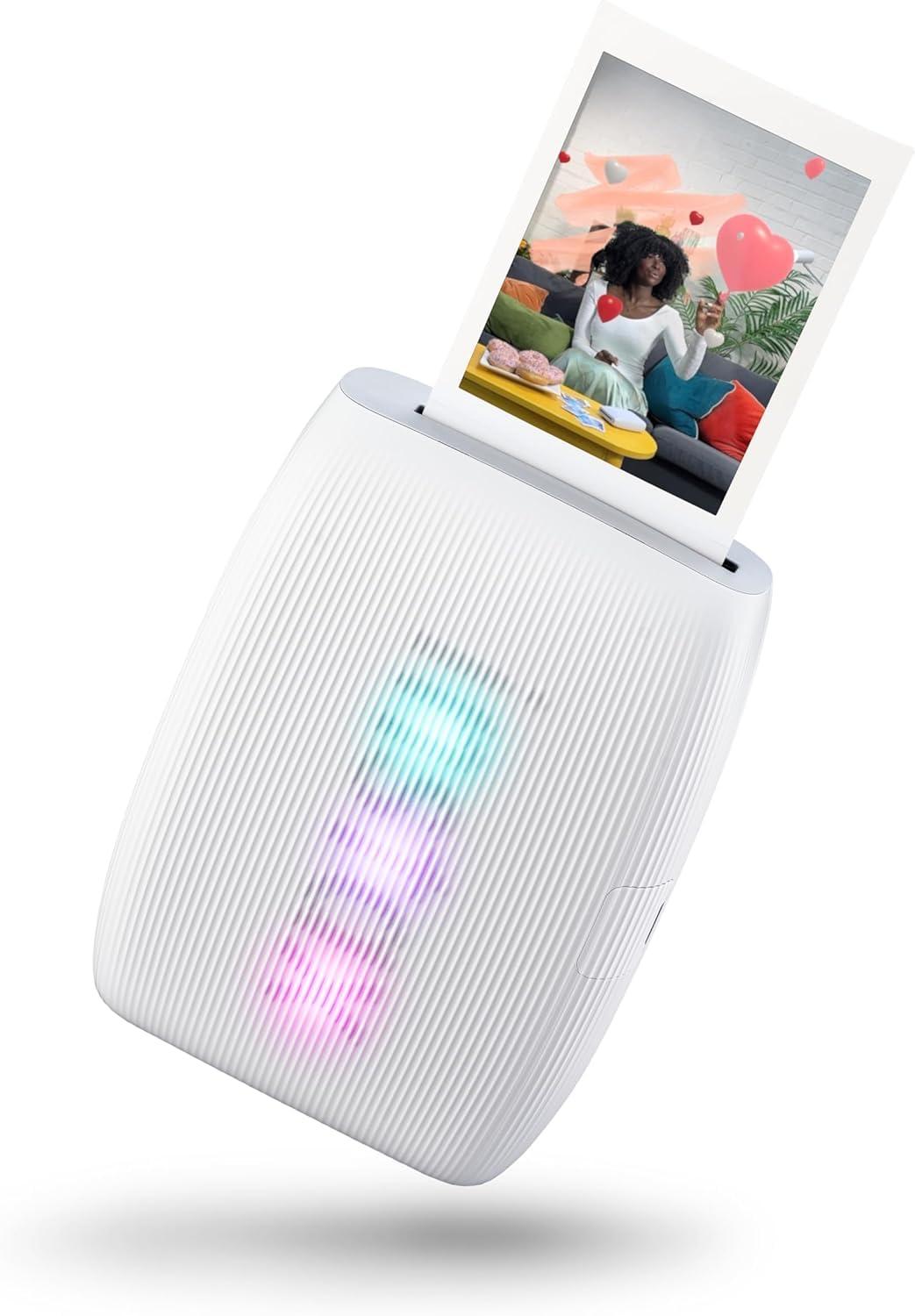 Fujifilm Instax Mini Link 3 Smartphone Printer Clay White + Fuji Film Value Pack (20 Sheets)+ Shutter Accessories Bundle, Incl. Protective Case, 20 Sticker Frames, USB Type C Cable - Image 4