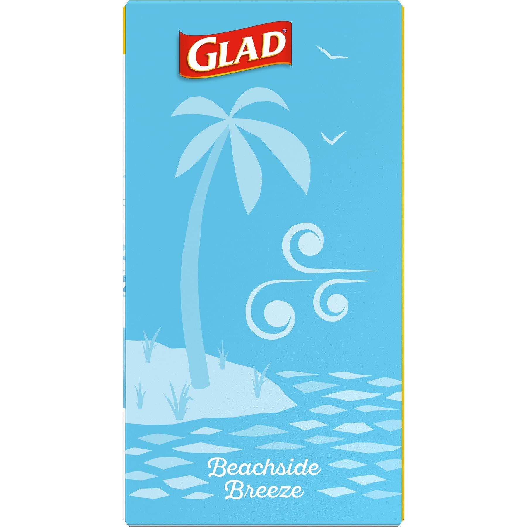 Glad Odorshield Small Drawstring Trash Bags, 4 Gal, Febreze Beachside Breeze, 80 Ct, Pack May Vary - Image 15