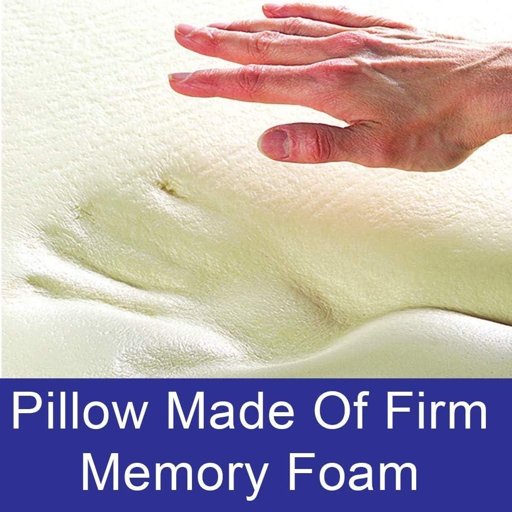 Carex Memory Foam Cervical Neck Pillow, Round - Contoured Design to Support Neck and Shoulders, Relieve Pain and Pressure, Neck Roll Pillow for Sleeping, Neck Pillow, Memory Foam Neck Pillow - Image 3