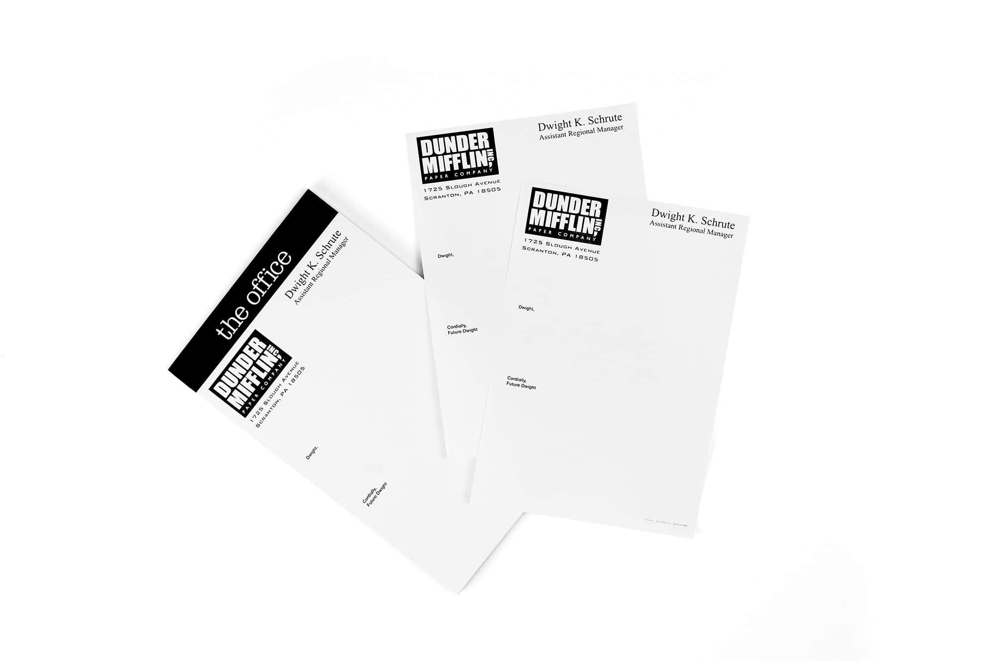 JUST FUNKY The Office “Dear Future Dwight” Notepad - Novelty 5x8-Inch, 50-Sheet Memopad - Looks Like Dunder Mifflin Paper Company's Dwight K. Schrute Blank Memos, Funny Tablet For Work, Home, School - Image 3