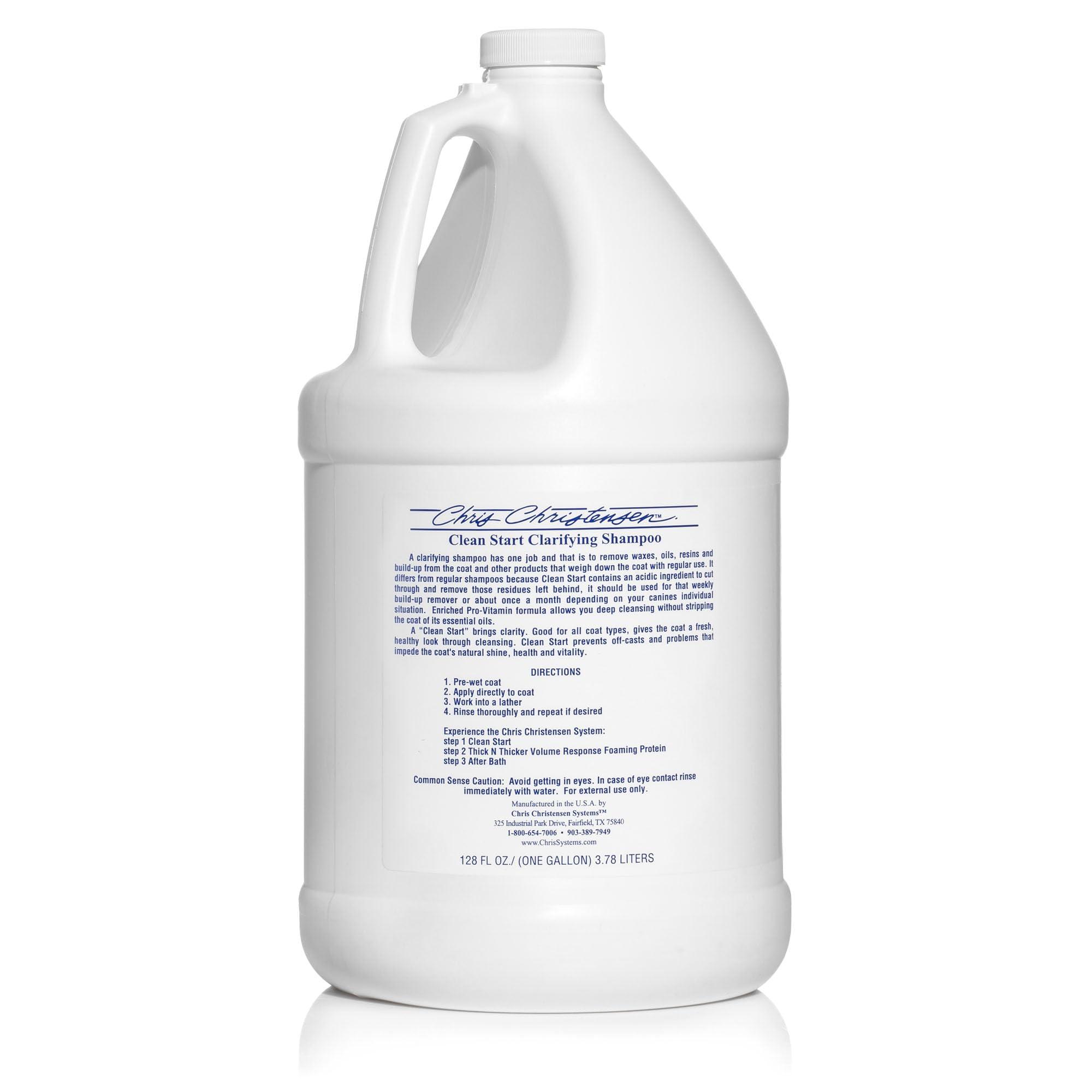 Chris Christensen Clean Start Dog Shampoo, Groom Like a Professional, Pro-Vitamin Deep Cleansing Formula, Preserves Natural Oils, Removes Build Up from Other conditioners, All Coat Types, Made in USA - Image 9