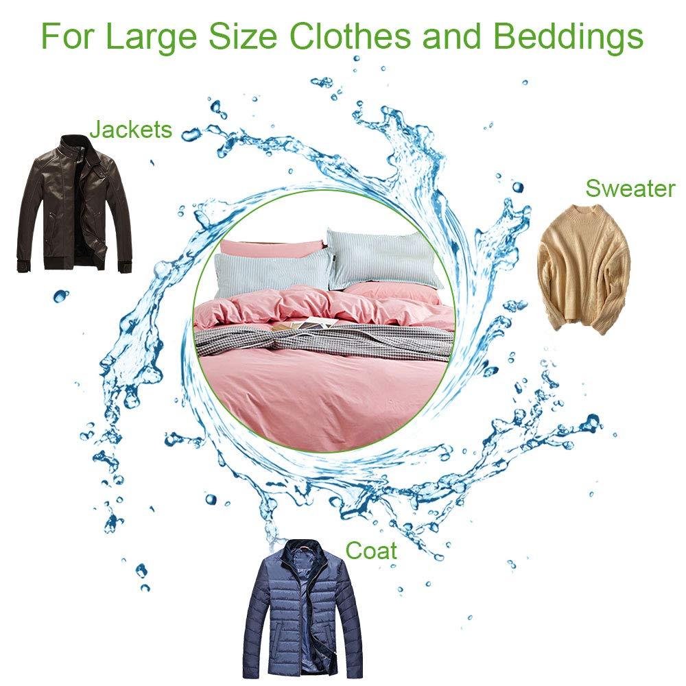 OTraki Large Washing Machine Bag 2 Pack 43 x 35in XL Mesh Laundry Bags 2 Pack Heavy Duty Zipper Big Dryer Wash Net for Delicates Bedding Blanket Pet Bed Camp Travel Dorm Jumbo Netted Organizer White - Image 3