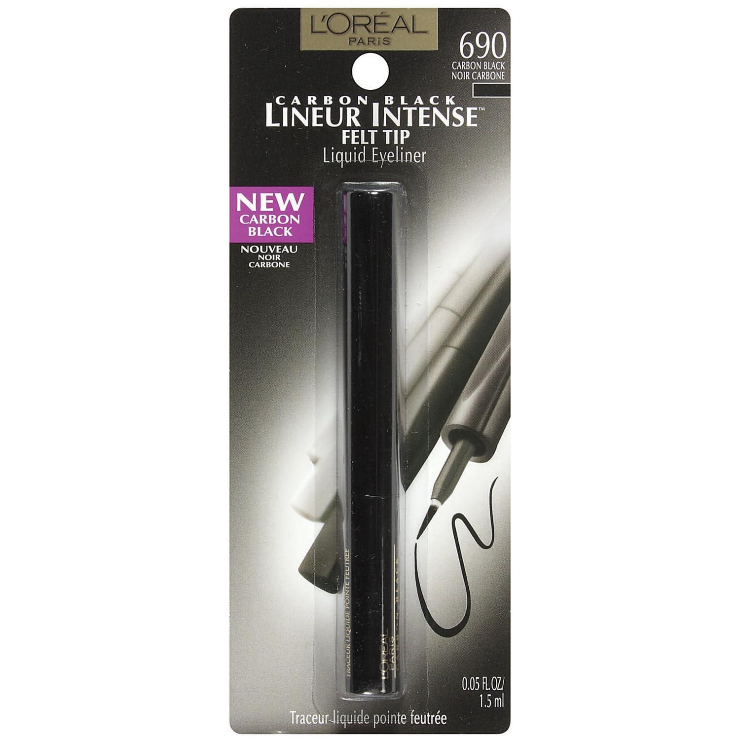 L'Oreal Paris Lineur Intense Felt Tip Liquid Eyeliner, Carbon Black, 0.05 fl; oz. - Image 2
