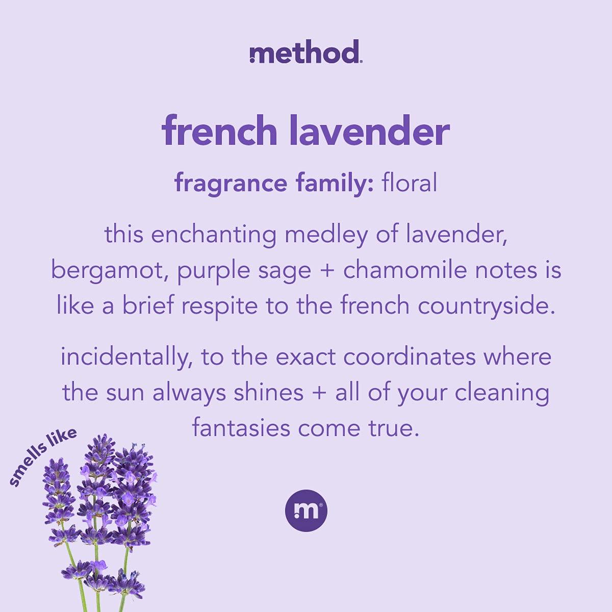 Method All-Purpose Cleaner Spray, French Lavender, Plant-Based and Biodegradable Formula Perfect for Most Counters, Tiles and More, 28 Fl Oz, (Pack of 4) - Image 3