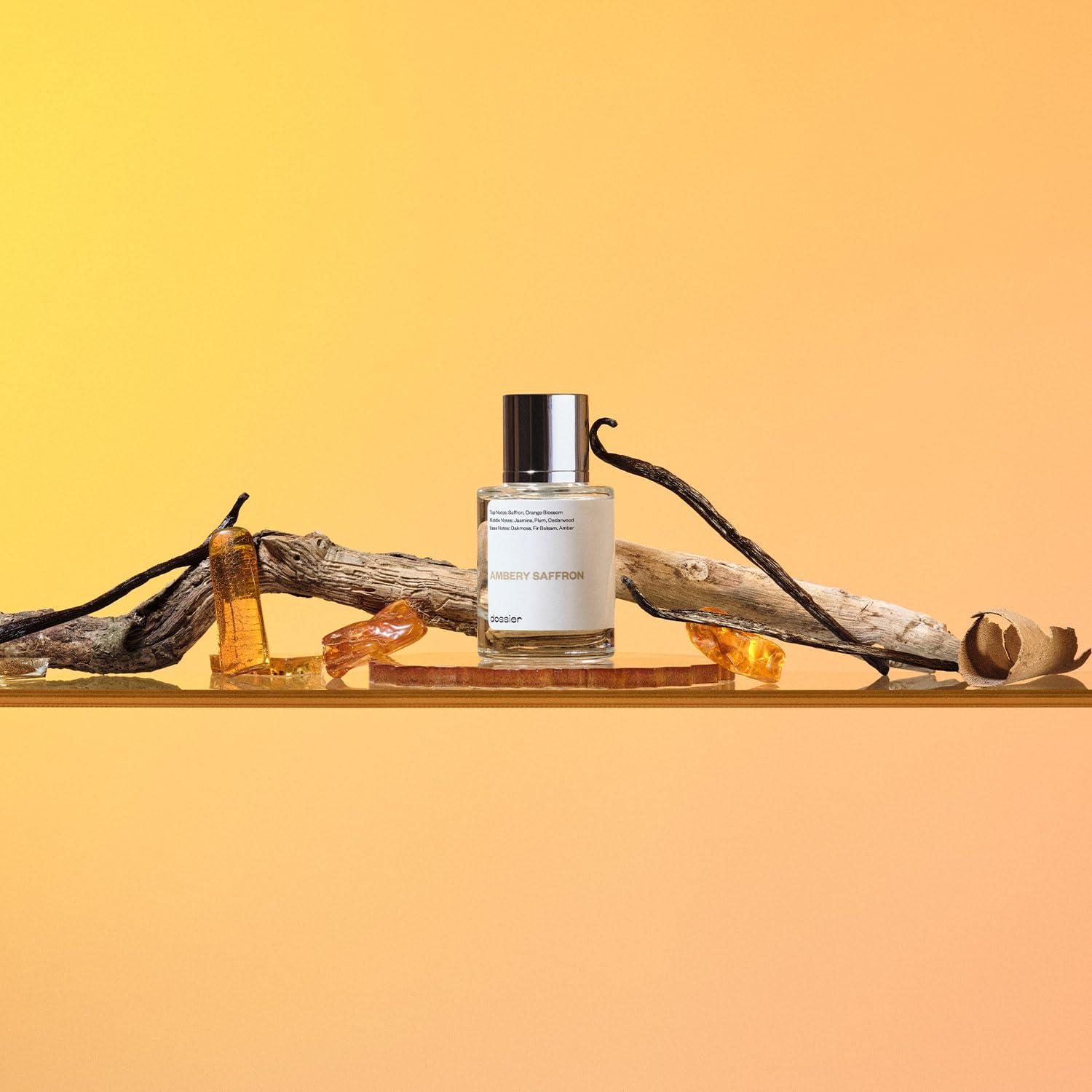 Dossier - Ambery Saffron 1.7 Fl Oz (50ml) - Eau de Parfum - Inspired by B.accarat R.ouge 540 - Vegan, Unisex Perfume Spray - Image 6