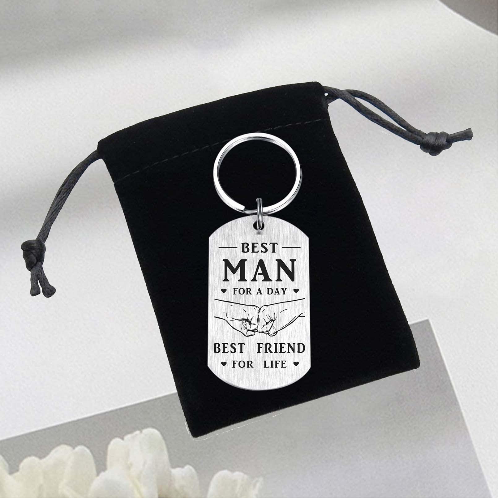 Alotozo Wedding Day Keychain - Bridal Shower Gifts for Bride Groom Groomsmen Bridesmaid Maid of Honor Father - Image 6