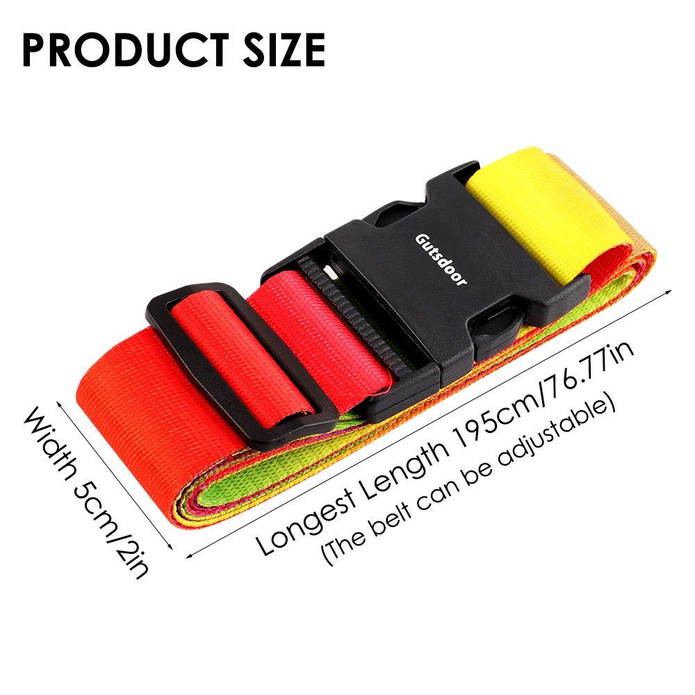 Adjustable Travel Luggage Strap Suitcase Belt Travel Bag Accessories 1.96 in W x 6.23 ft L - Image 3