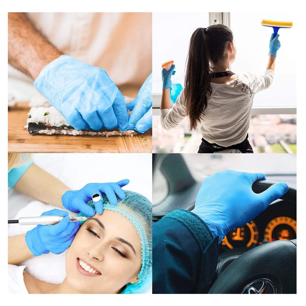 Basic Medical Synmax Vinyl Exam Gloves - Latex-Free & Powder-Free Disposable Glove - Large, BMPF-3003(1000 Pcs) - Image 6