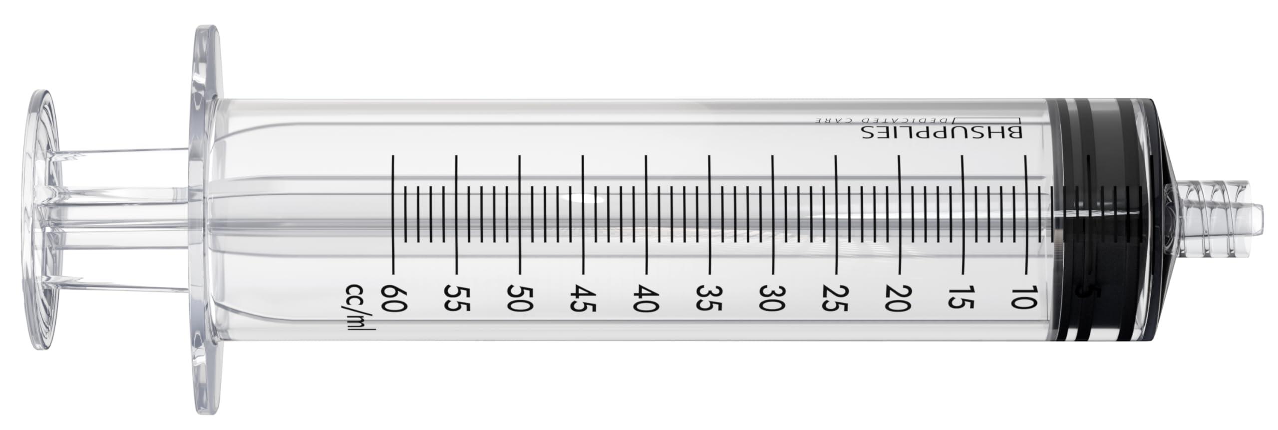 BH Supplies 60ml Luer Lock Tip Syringes (No Needle) - Sterile, Individually Wrapped - 50 Syringes - Image 5