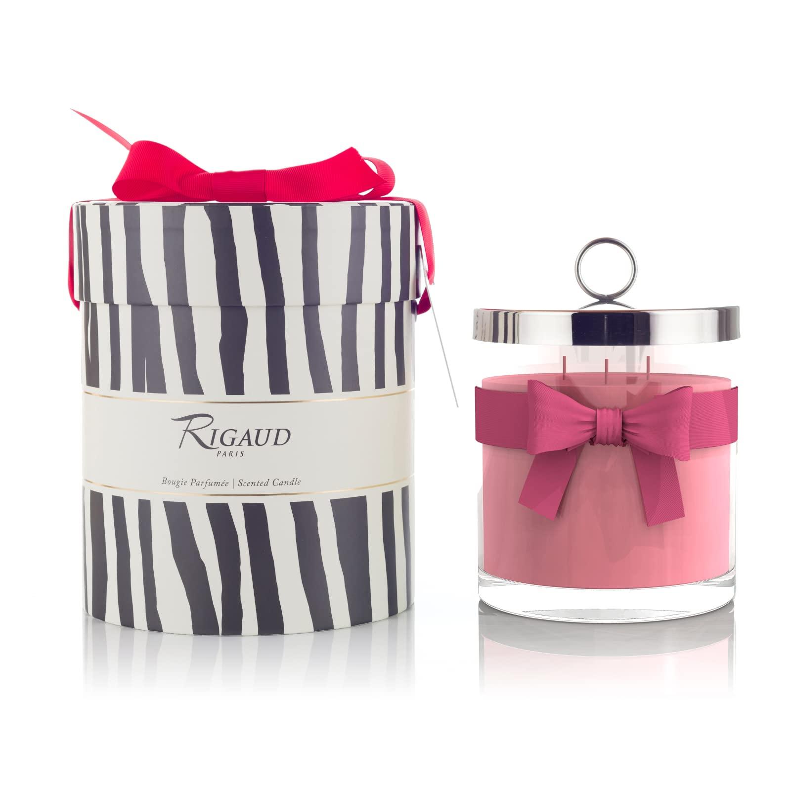 Rigaud Rose Couture Prestige Scented Candle – 750g, Made in France