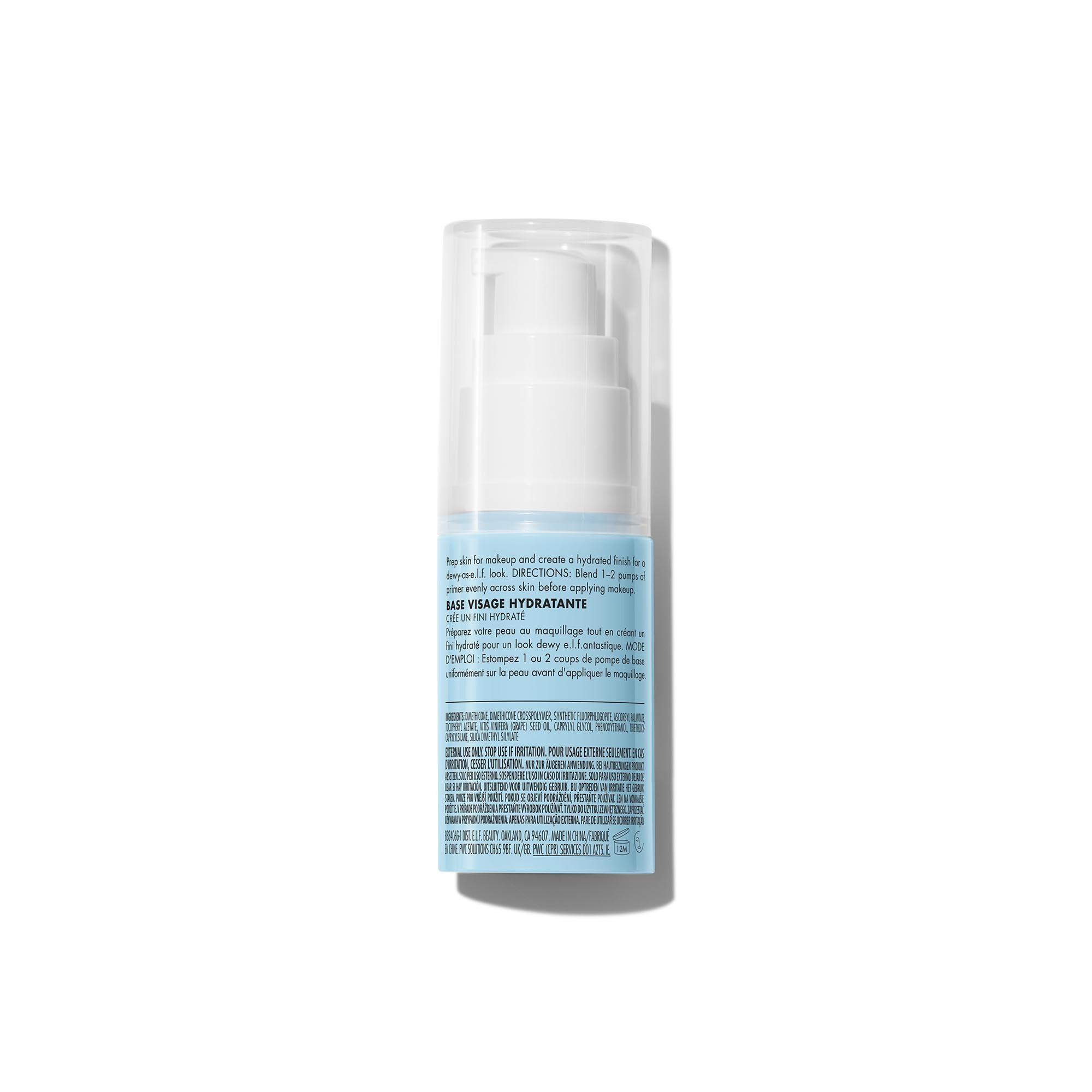 e.l.f. Hydrating Face Primer, Makeup Primer For Flawless, Smooth Skin & Long-Lasting Makeup, Fills In Pores & Fine Lines, Vegan & Cruelty-free, Small - Image 8