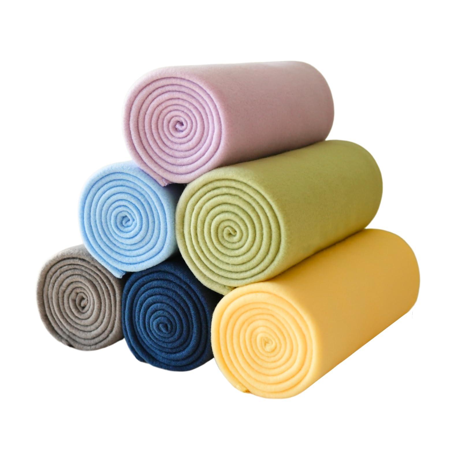 ZYFZCYBL Fleece Throw Blankets Lightweight Warm Soft Cozy Pet-Friendly Bulk Fleece Throw Blanket Solid for Home Bed, Sofa，Office,Gifts, Couch (Pack of 6-50 x 60 inch，Assorted 1)